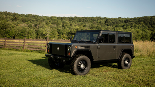 Illustration for article titled Bollinger's 200-Mile Electric Truck Is Fantastically Rugged And Basic